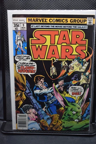 Star Wars #9 Newsstand Marvel 1978 Luke Leia Darth Vader Obi-Wan Jedi Sith 8.0
