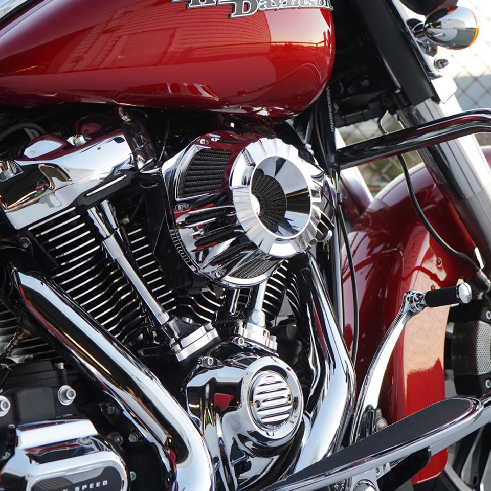 CNC cut Air cleaner intake for Harley Wide Glide 99-17 Softail Heritage 99-15 Foto 2 de 4