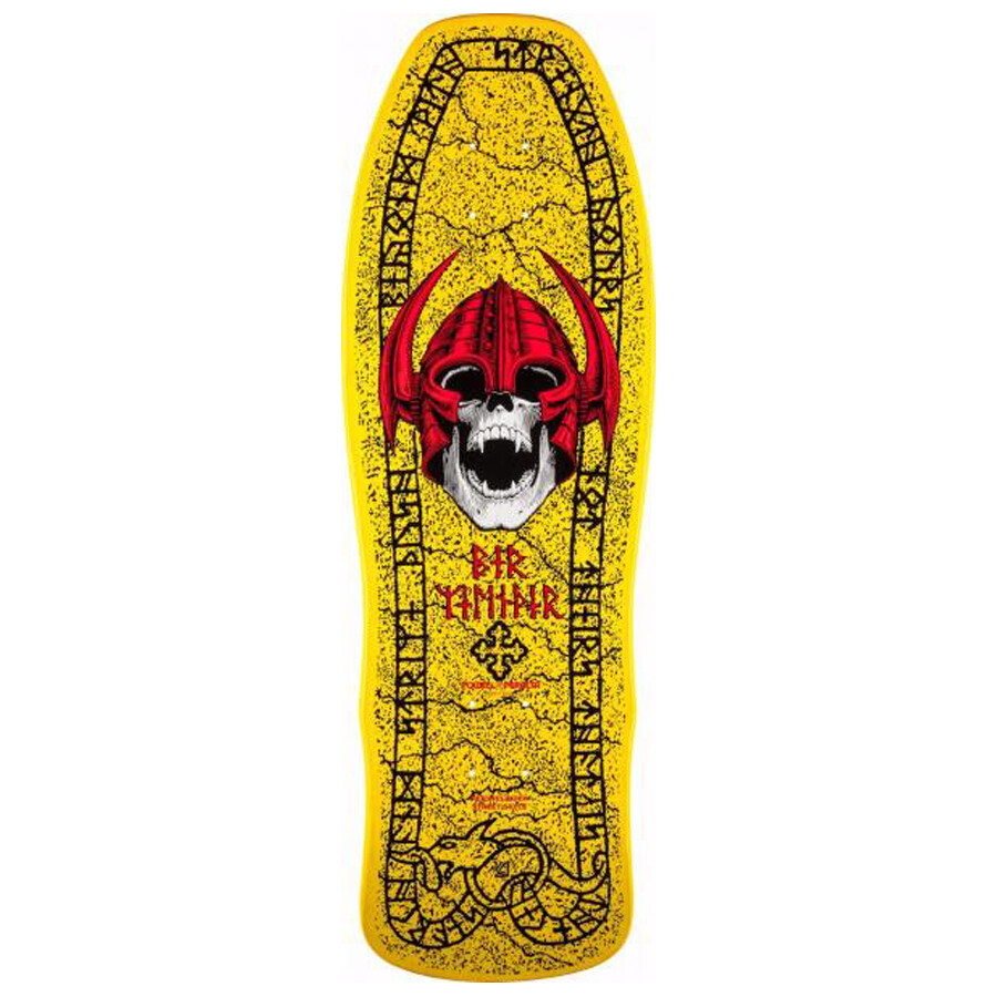 Powell Peralta Per Welinder NORDIC SKULL Skateboard Deck YELLOW | eBay