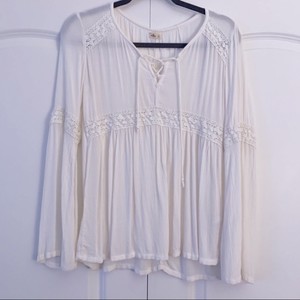 hollister peasant top