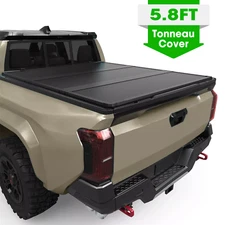 5.8FT Bed Hard Truck Tonneau Cover For 2007-2025 Chevrolet Silverado GMC Sierra