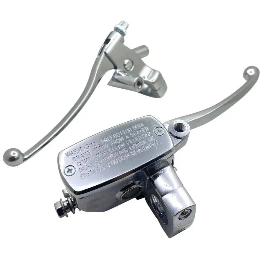 Bremspumpe / Bremszylinder Vorn Chrom für GY6 Grand Retro für Lenker d=25mm - Bild 2 von 4