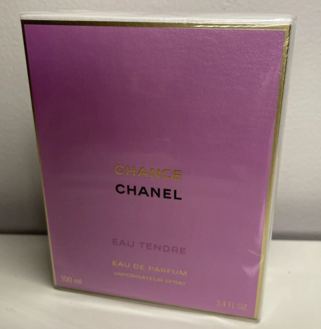 CHANCE CHANEL EAU TENDRE EAU DE PARFUM 100 ml / 3.4 FL OZ AUTHENTIC NEW IN  BOX