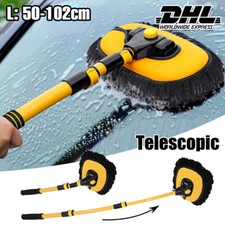 Waschbürste Teleskop Wohnmobil PKW Chenille Mikrofaser Autopflege Mop 50-102cm