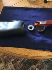 Dymo 1885 Label Maker Vintage Green Roll Organizer Bag