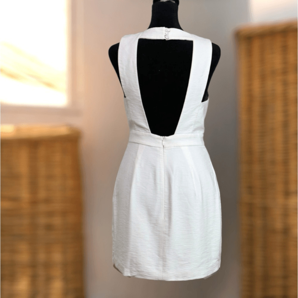 Finders Keepers Halter White Basic Instinct Dress… - image 3
