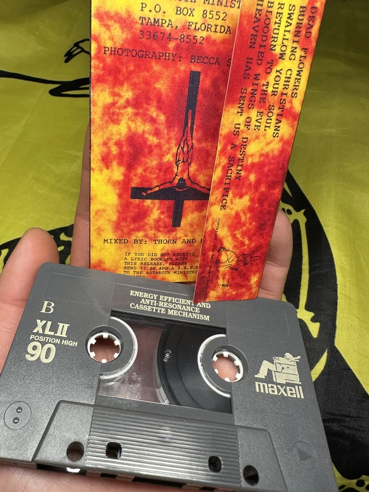 ASTAROTH BURNING CHRISTIANS DEMO DEATH METAL CASSETTE RARE FLORIDA Foto 4 de 4