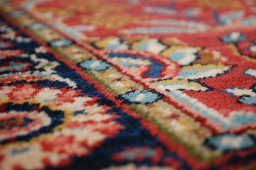 VERY RARE AUTHENTIC AMERICAN KARASTAN ISPAHAN PATTERN # 766 RUG SIZE 4'3" x 6' - Picture 17 of 20