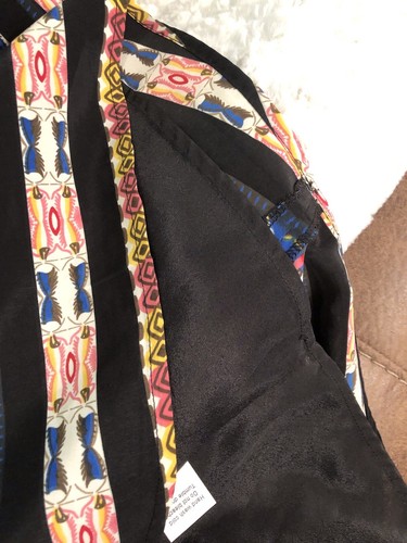 Camilla Tree Womens Medium Black Multicolor Artsy Abstract Dress Lined - Picture 5 of 6