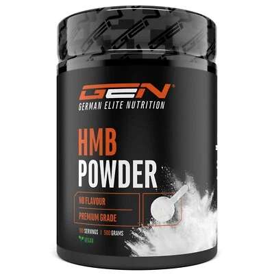GERMAN ELITE NUTRITION HMB Pulver 500g -Beta-Hydroxybetamethylbutyrat - Vegan Aminosäure