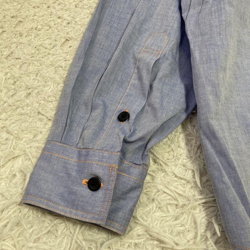 Enricocoveri Long Sleeve Shirt Light Blue Ll Refreshing Simple - Picture 8 of 9