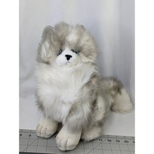 Russ Yomiko White Gray Cat Plush Kitten 12 Inch Stuffed Animal Toy