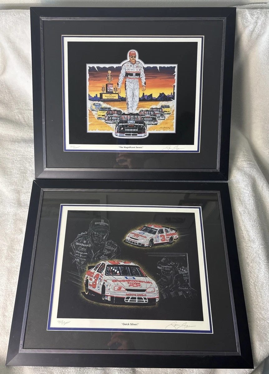 Dale Earnhardt NASCAR Original Autographed Lithographs, Posters