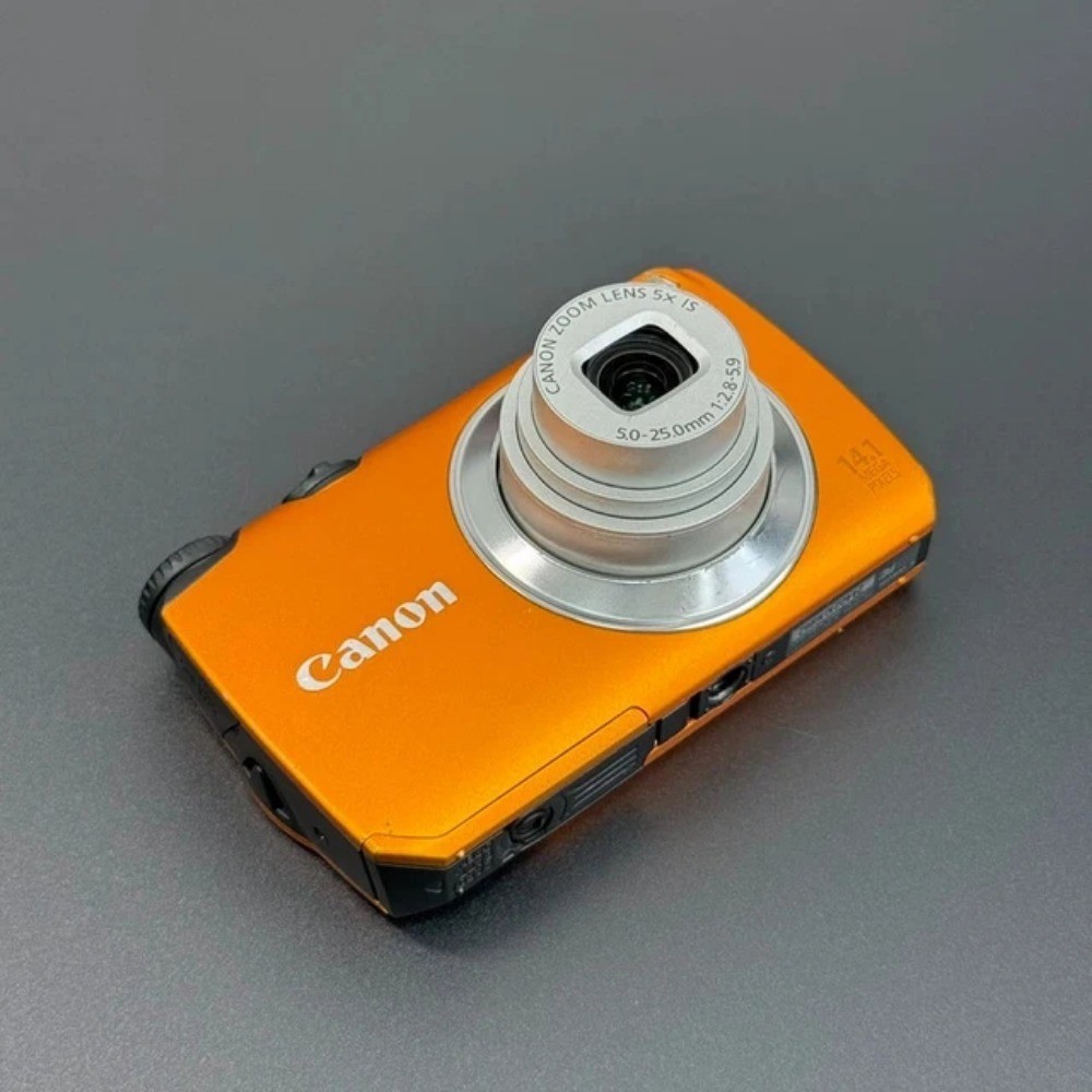 Canon PowerShot A3200 IS Compact Digital Camera Orange 14.1 MP