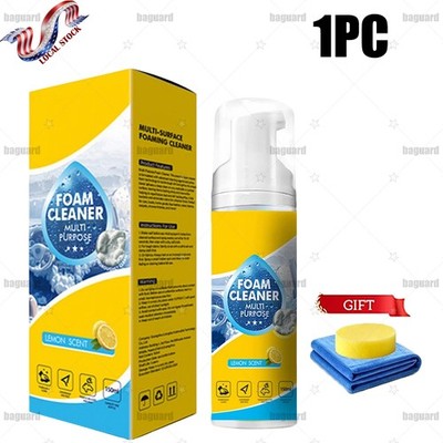 4-in-1 Multi-Enzyme Foam Cleaner, All-Purpose Spray 5.07oz with Sponge & Towel