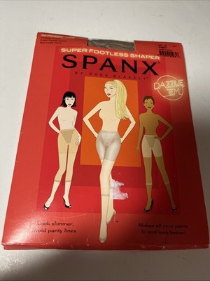 SPANX NWT Nude Sz D Fits 6' & 220# Super Footless Shaper Best Under Pants NEW
