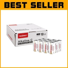 Dependable 1.5V C Alkaline Batteries - 144 Count for Home & Office Essentials