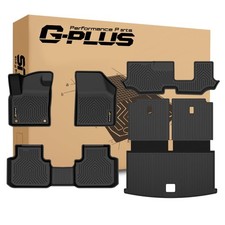 TPE Floor Mats VW Atlas 7P 2018-2026 1st/2nd/3rd Cargo 5pc Black