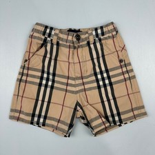 Burberry London Kids Nova Check Cotton Shorts Tan 18M B04348