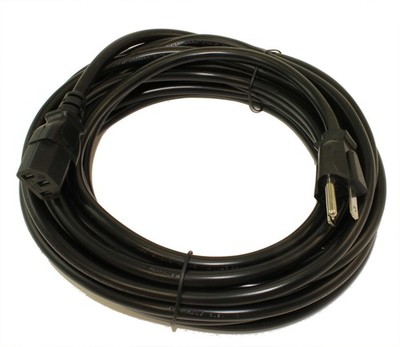25ft Computer Power Cord (NEMA 5-15P to C13 Plug 18AWG  Black
