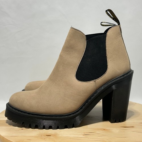 Dr. Martens Hurston Womens Suede Heeled Chelsea Boots NWOB - Size 10 & 42 EUR - Picture 6 of 12