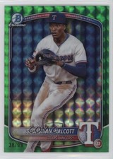 2025 Bowman Green Geometric Refractor 38/99 Sebastian Walcott #BCP-133 17v4