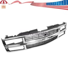 Grille Chrome For 94-02 Chevrolet Ck Pickup Truck 94-99 Suburban 95-00 Tahoe