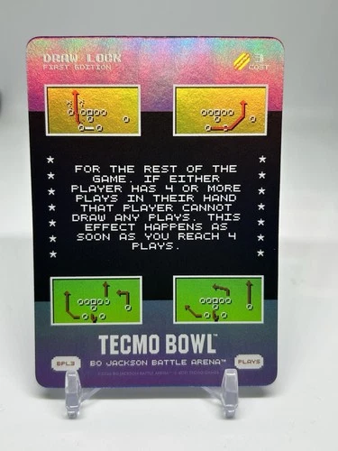 Bo Jackson Battle Arena Tecmo Bowl Bonus Plays Foil BPL3 DRAW LOCK 8/26