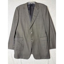 Hickey Freeman Loro Piana Super 120s Wool Blazer Mens 44 L Sport Coat Italian