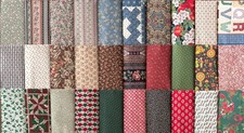30 @ $0.70 VINTAGE Fat /Long Quarter Bundle Fabric Floral Calico Novelty