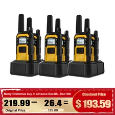 Retevis RB48 Heavy Duty Walkie Talkies Waterproof Long Range Two Way Radio 6Pack