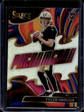 2025 Panini Select Tyler Shough Phenomenon RC Silver Prizm Rookie #20 Saints