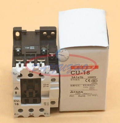 New One TECO CU-18 3A1a1b Contactor 50/60Hz 110VAC #lk