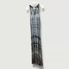Artisan New York Blue White Tie Dye Maxi Dress Size Small New
