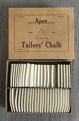 Vintage Box of 45 Apex Tailors  Chalk White
