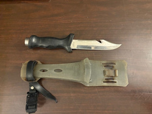 Deep See Divers Knife and Sheath, 8440/1/2/3, 420 Stainless