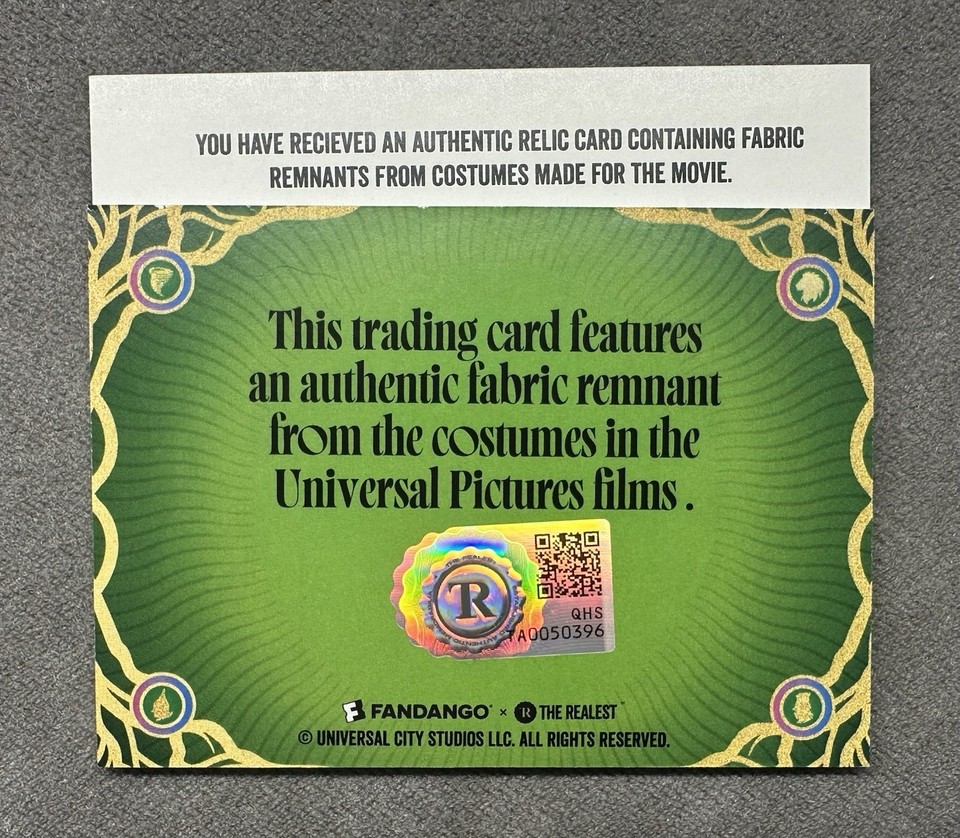 Wicked for Good Fabric Patch Exclusive Fandango Pre Order Trading
