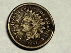 1861 copper-nickel INDIAN HEAD U.S. Cent. VG-Fine details, with problems. #q2