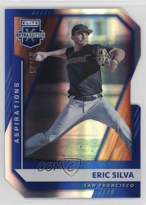 2021 Panini Elite Extra Edition Aspirations Die-Cut /99 Eric Silva #40 ms9