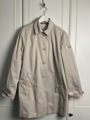 Gerry Weber Rain Mac Trenchjacke Gr. UK 18 elfenbein herausnehmbares Weste Futter