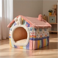 Cat Bed Cave,Cute Bear Shape Cat Beds for Indoor Cats,Pet House Cats Tent with R