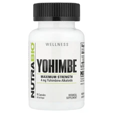 Yohimbe, 90 Capsules (100 mg per Capsule)