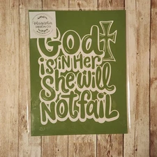 Magnolia Design Co Adhesive Reusable Silkscreen Stencil ✝️ God Is In Her ✝️