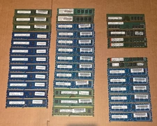 Lot of 38 DDR3 and DDR4 PC mixed brands All Tested with MEMTEST