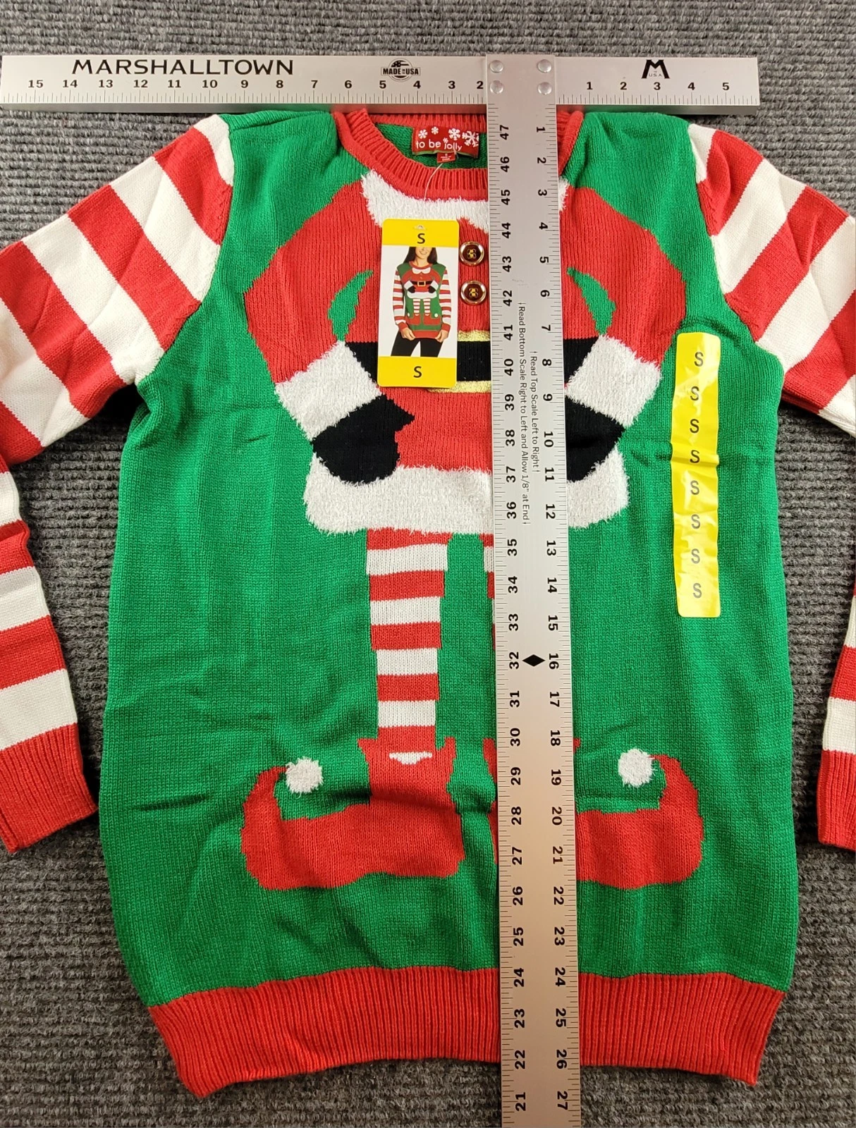 Christmas Womens Medium Mrs. ELF Ugly Sweater  Holiday