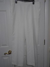 NEW ALFRED DUNNER ESTATE OF MIND WINTER WHITE OYSTER DRESS PANTS PLUS SIZE 18