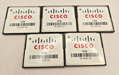 Cisco Systems 1GB Compact Flash Card CF Memory Storage 16-3362-02 x5 Tested