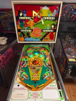 Flipper Star Pool, LED, justiert, gereinigt, Williams Pinball Automat
