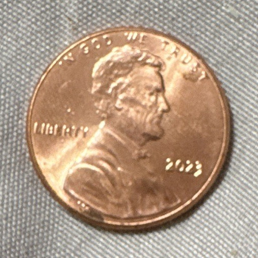 Lincoln Shield Small Cent Penny 2022 RD Color, Uncertified Ungraded