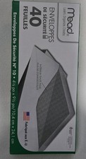 Mead Security Envelopes 40 Count 4-1/8 in x 9-1/2 in MPN 75357